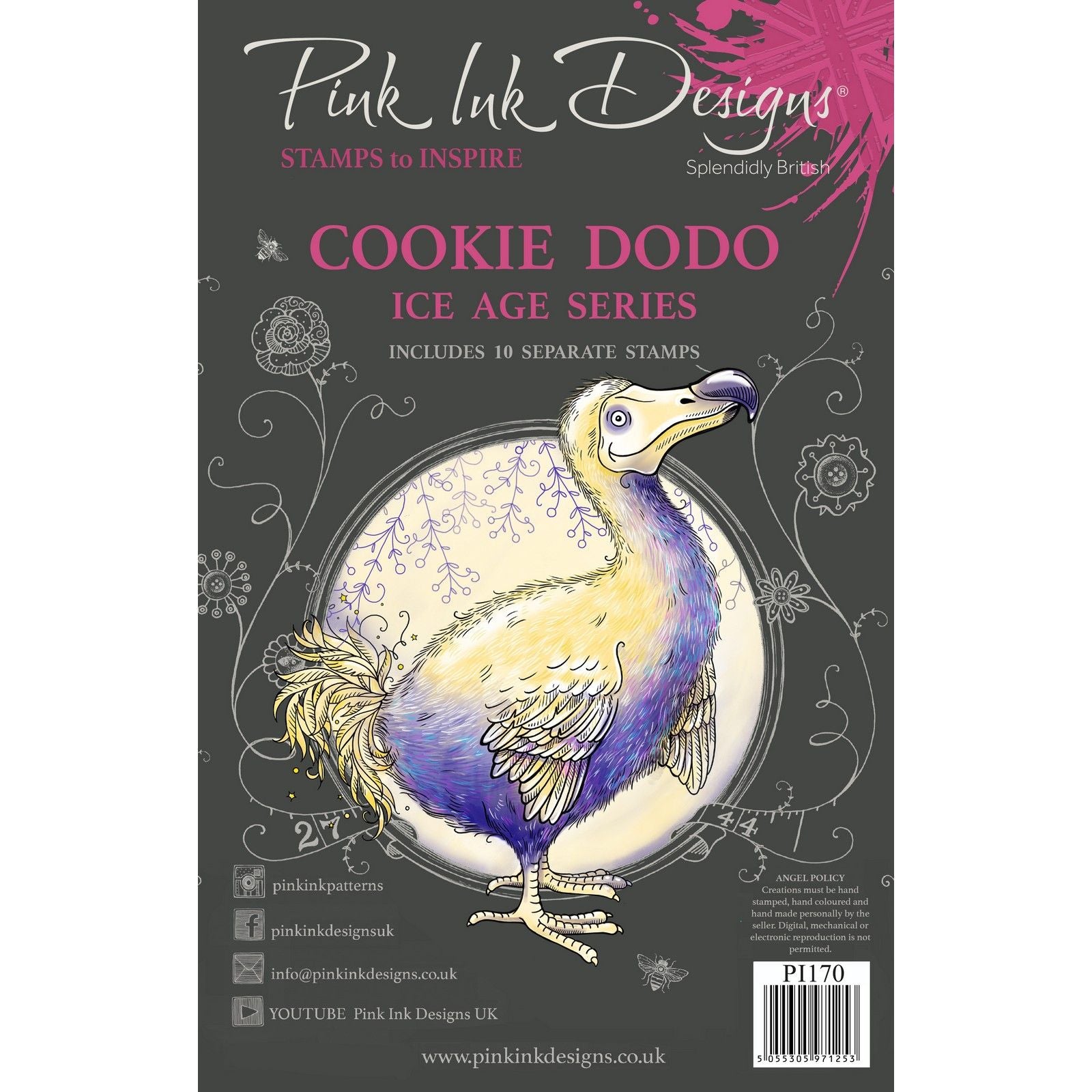 Pink ink designs • clear stamp set cookie dodo 20,32x15,24cm