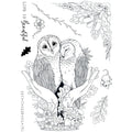 Pink ink designs • wings series clear stamp set an owl in the hand