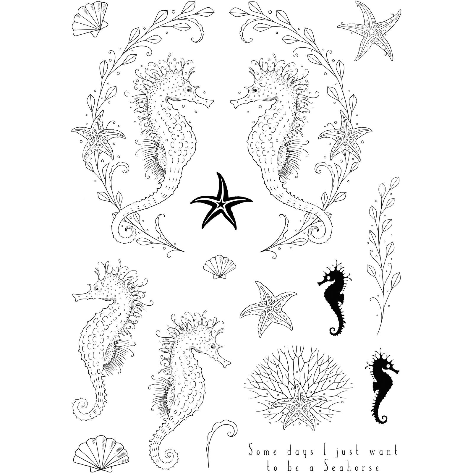 Pink ink designs • nautical series clear stamp set seas the day