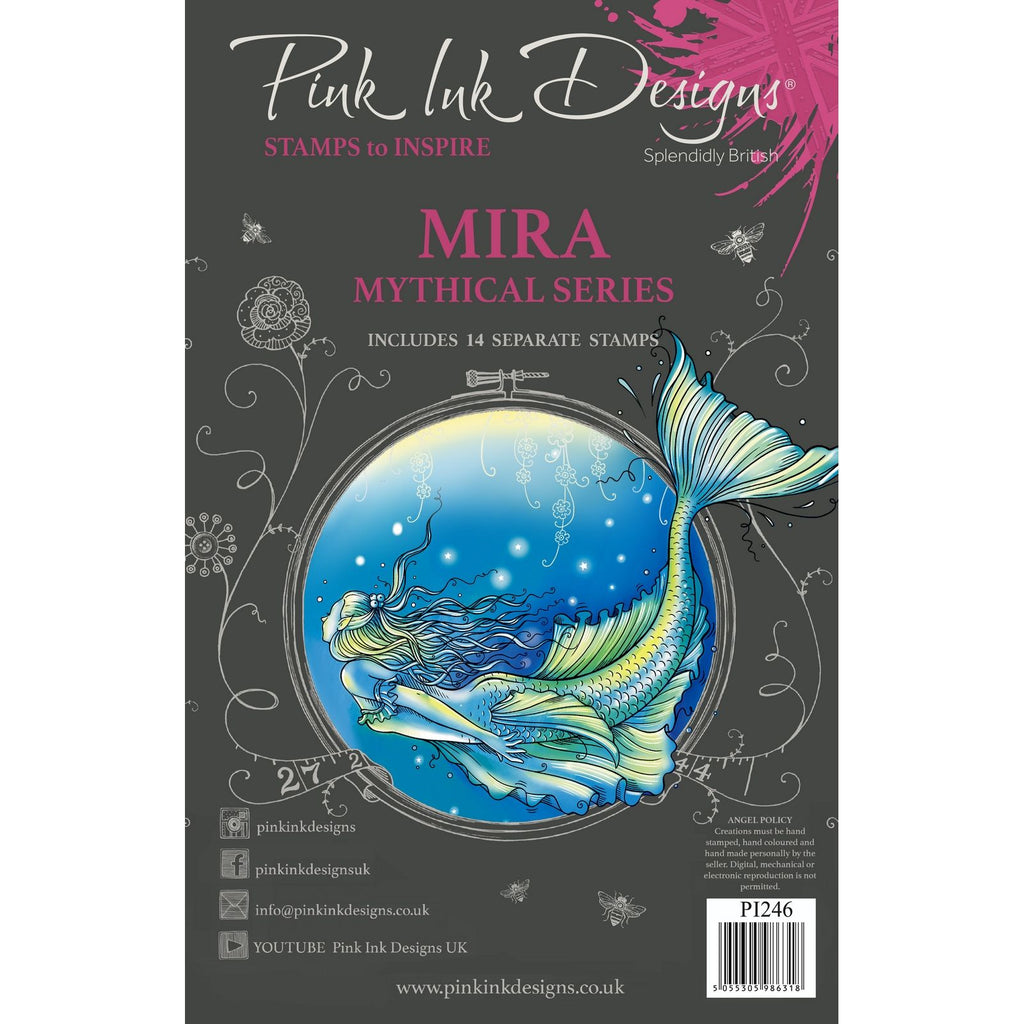 Pink ink designs • mythical series clear stamp set mira