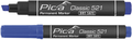 Pica 520 41 permanent marker | 1-4mm | rond | blauw | 10 stuks - pi52041