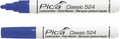 Pica 524 41 lakmarker | 2-4mm | ronde tip | blauw | 10 stuks - pi52441
