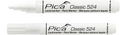 Pica 524 52 lakmarker | 2-4mm | ronde tip | wit | 10 stuks - pi52452