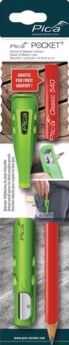 Pica koker | voor lood- markeerstift | met spitsmes | met 1 timmermanspotlood | 1 stuk - 505 01 - 505 01