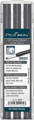 Pica vullingenset | 12x grafiet | universeel | big dry 6030 | 12 stiften set | 1 stuk - 6030 - 6030