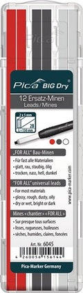 Pica 6045 big dry navulling | grafiet, wit rood - pi6045
