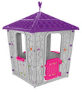 Spielhaus aus Pilsan-Stein, 114 x 114 x 151 cm, Lila Rosa