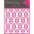 Pink ink designs • stencil holly trellis