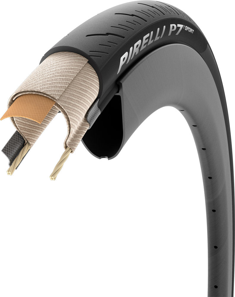 Pirelli p7 sport folding tyre | 24-622 (700x24c)