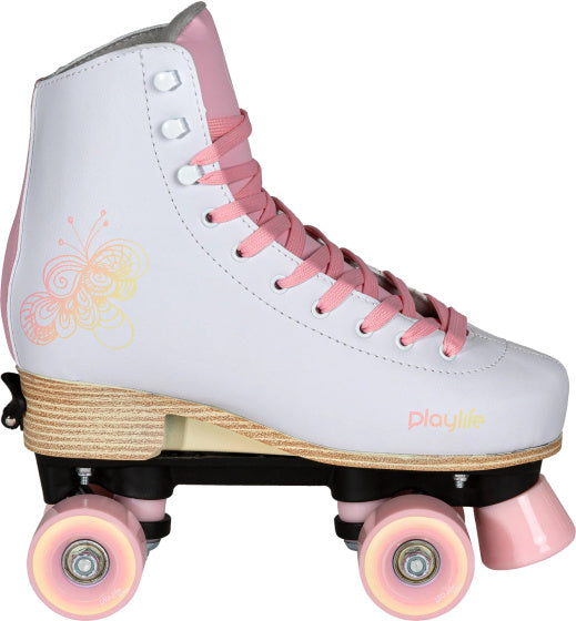 Playlife Verstellbare Rollschuhe Junior weiß rosa Größe 31 34
