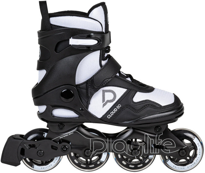 Playlife Cloud Fitness Inline-Skates 82A schwarz-weiß Größe 46