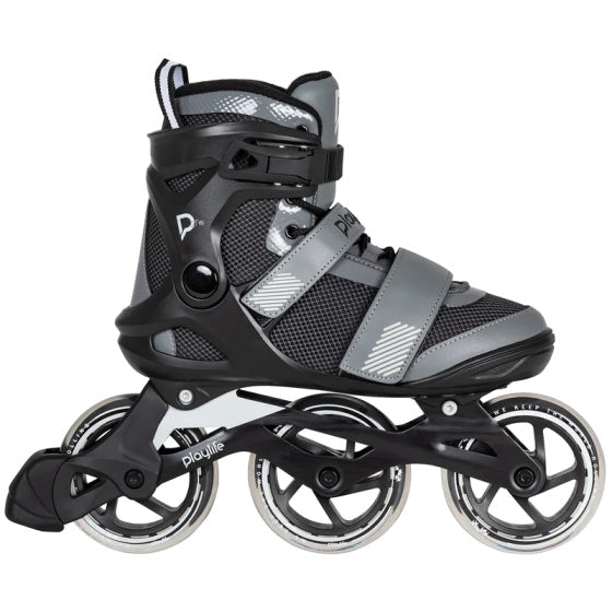 Playlife gt 110 fitness inlineskates zwart grijs maat 42