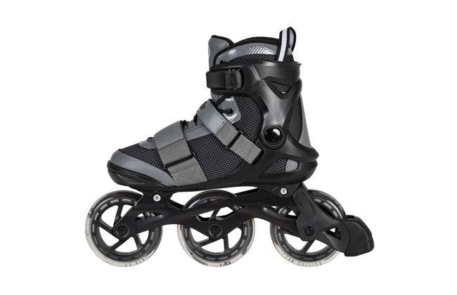 Playlife gt 110 fitness inlineskates zwart grijs maat 42