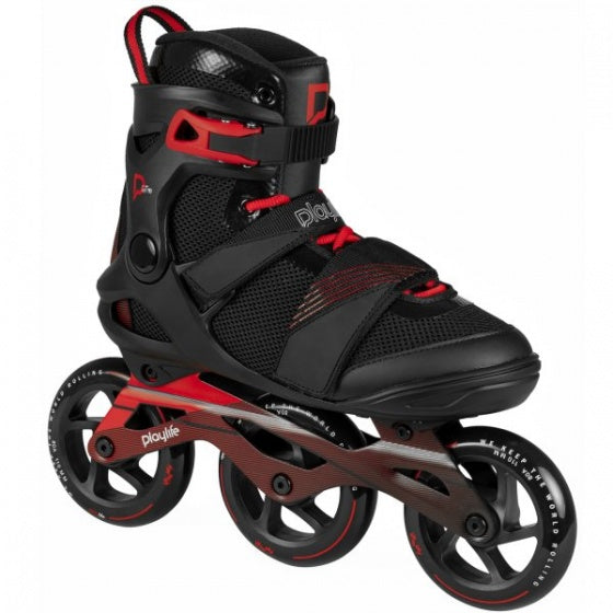 GT Black 110 Inlineskates Herren schwarz/rot Größe 37