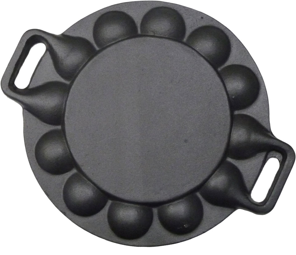 Aro houseware poffertjesplaat 24 cm gietijzer voor 19 poffertjes geschikt voor alle warmtebronnen.