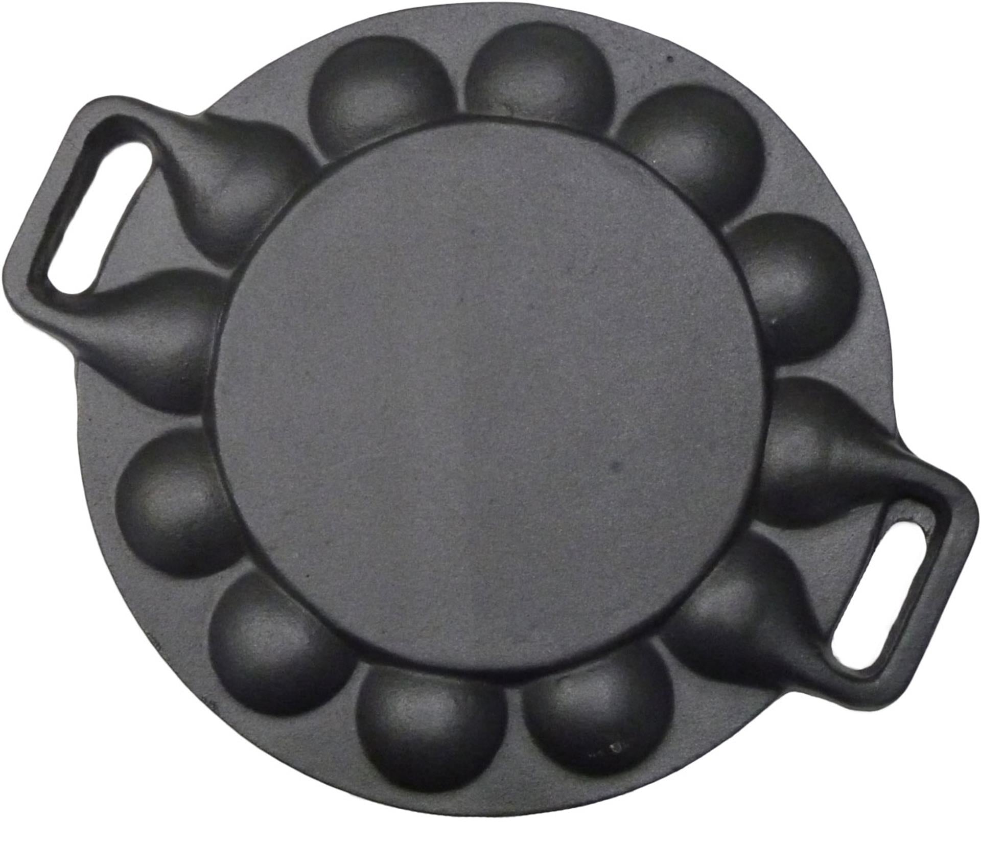 Aro houseware poffertjesplaat 24 cm gietijzer voor 19 poffertjes geschikt voor alle warmtebronnen.