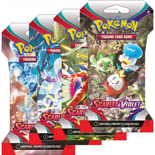 Asmodee Pokémon Boosterpack, scharlachrote violette Basis