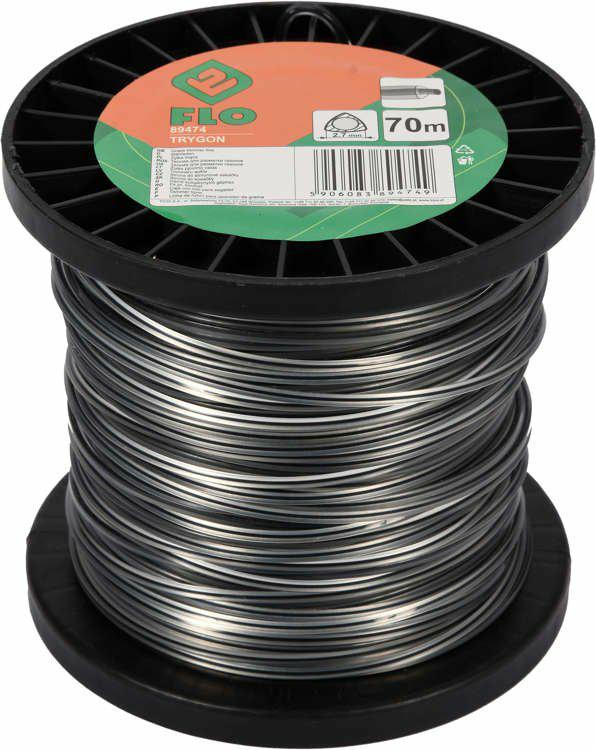 Flo trygon - professionele trimmerdraad - driehoekig profiel - nylon material - 2,7mm - 70m