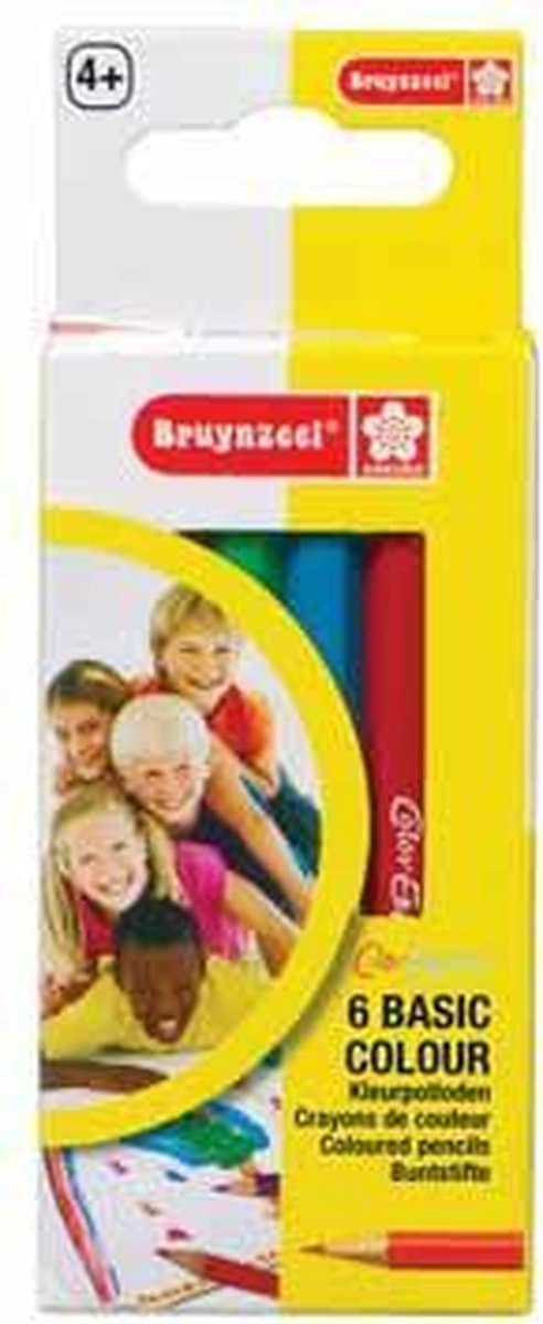 Bruynzeel - Set mit 6 Mini-Buntstiften