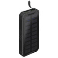 Goobay outdoor solar power bank 20,000 mah with power delivery powerbank (zwart)