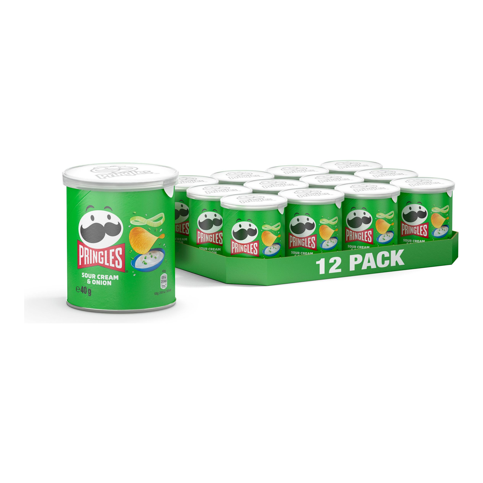 Pringles sour cream onion (12x 40gr)
