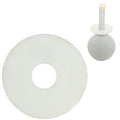 Stjernsund kaarsenring loua wit glans 9 cm | 24 stuks