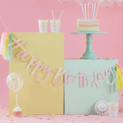 Ginger ray letterslinger happy birthday 200 cm | 20 stuks
