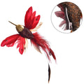 Kolibrie op clip rood 19 cm | 24 stuks