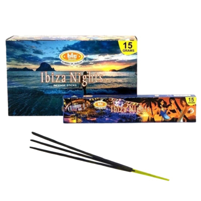 Bic brand wierookstokjes ibiza nights 20 cm 15 gram | 24 stuks