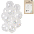 Folat ballonnen origami cijfer 6 jaar 30 cm set van 12 | 24 stuks