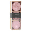 Countryfield drijfkaars bollie roze 7 cm set van 3 | 12 stuks