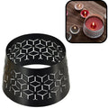 Spaas (r) kapje voor kaarsen geometric zwart 8,5 cm | 36 stuks