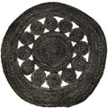Mat natural grass zwart 78 cm | 5 stuks