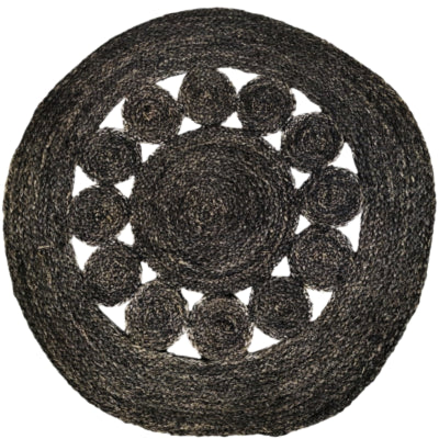 Mat natural grass zwart 78 cm | 5 stuks