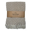 Take a plaid 56 gerecycled katoen beige 130 x 180 cm | 12 stuks