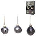 Xmas by mooss xmas by moos kerstballen grijs 6 cm 6 stuks | 30 stuks