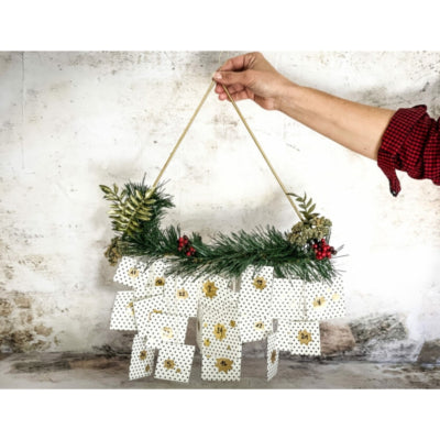 Decoratie diy kerstboom metaal zwart 55 cm | 24 stuks