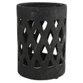 Countryfield theelichthouder dassel l zwart 22 cm | 6 stuks