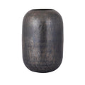 Ptmd vaas yourne s aluminium grijs 25 cm | 12 stuks