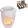 Out of the blue waxbrander kruik wit 11 cm | 12 stuks