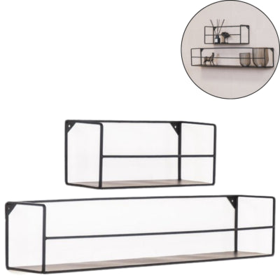 Housevitamin wandrek zwart 80 cm set van 2 | 6 stuks