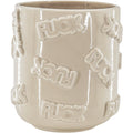 Housevitamin bloempot fuck beige 17,5 cm | 8 stuks