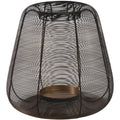 Ptmd windlicht jaden xl zwart 40 cm | 2 stuks