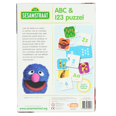 Just games sesamstraat abc 123 puzzel | 6 stuks