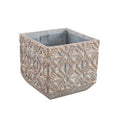 Ptmd bloempot jenah bruin m 19 cm | 6 stuks