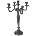 Kandelaar classic aluminium antiek look 40 cm | 2 stuks