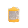Gala stompkaars geel 7,8 x 10 cm | 8 stuks