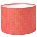 (r) lampenkap roze cilinder 24,5 x 17,5 cm | 4 stuks