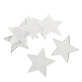 Decoratie ster acryl wit transparant 7 cm set van 8 | 40 stuks