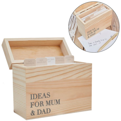 Ginger ray ideeënbox mum dad hout 14,5 cm | 5 stuks